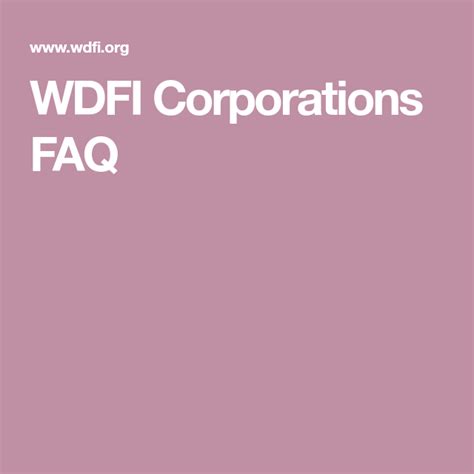 wdfi|wdfi corporation search.